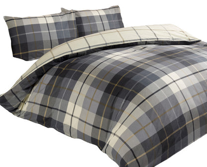 Lomond Check Flannellette Duvet Set