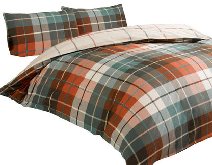 Lomond Check Flannellette Duvet Set
