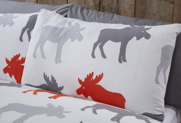 Moose Brushed Cotton Duvet Set