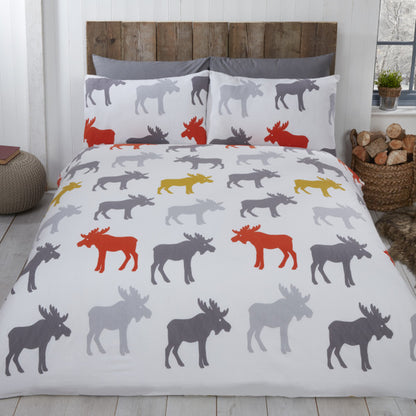 Moose Brushed Cotton Duvet Set