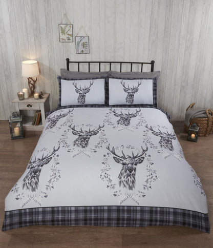 New Angus Stag Brushed Cotton Duvet Set