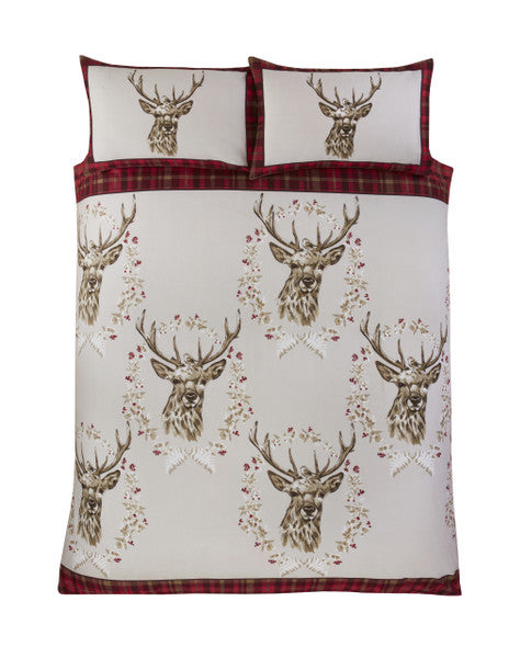 New Angus Stag Brushed Cotton Duvet Set