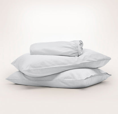 Signature Vintage Washed &quot;No Flat Sheet&quot; Sheet Set