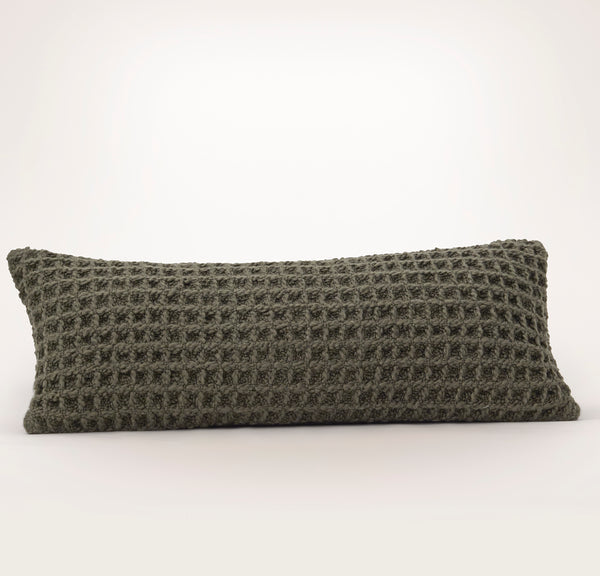 Grand Waffle Merino Wool Pillow Cover