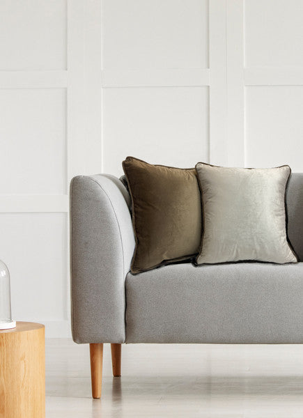 Piped Velvet Cushion Cover