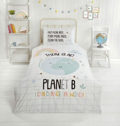 Planet B Duvet Set by Sustainable Home