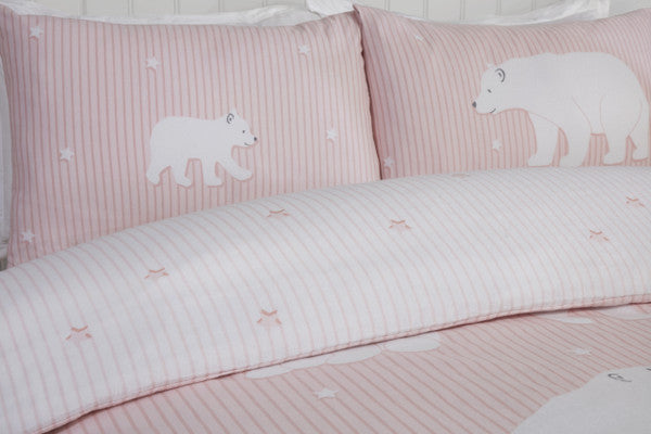 Polar Bear Brushed Cotton Duvet Set