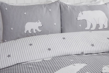 Polar Bear Brushed Cotton Duvet Set