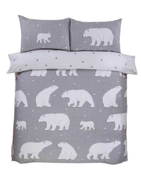 Polar Bear Brushed Cotton Duvet Set