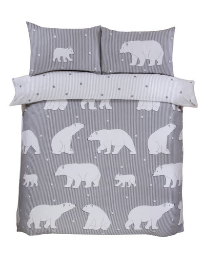 Polar Bear Brushed Cotton Duvet Set
