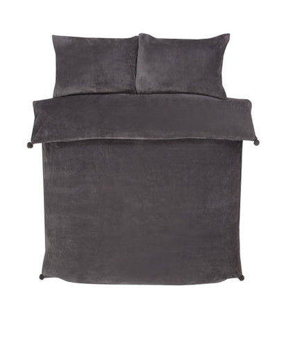 Pom Pom Fleece Duvet Set