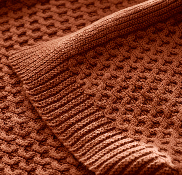 Honeycomb Knit Throw Blanket