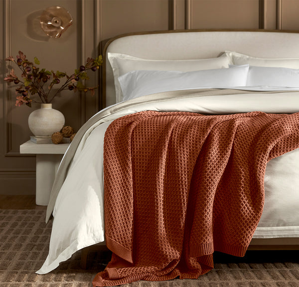 Honeycomb Knit Throw Blanket