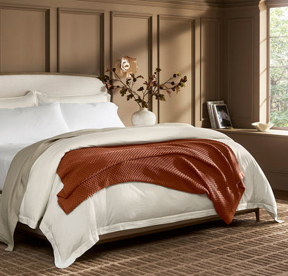 Honeycomb Knit Throw Blanket