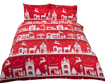 Reindeer Road Brushed Cotton Duvet Set