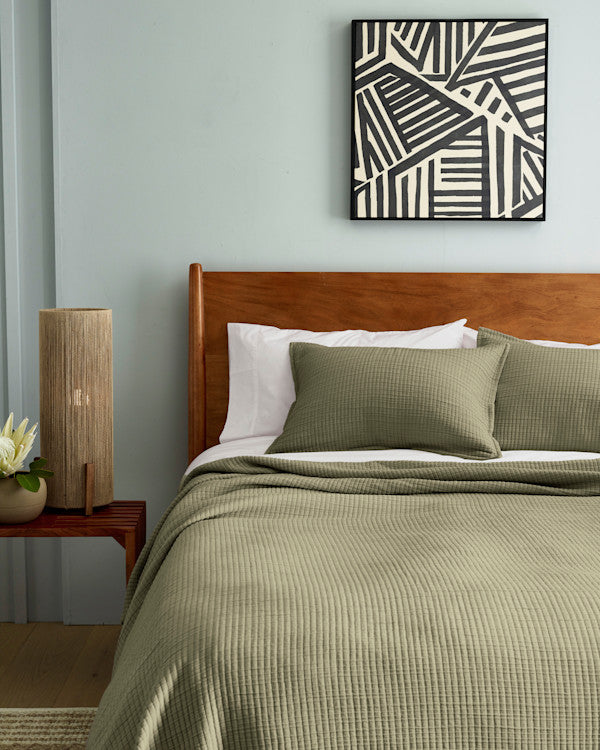 Organic Ribbed Cotton Shams