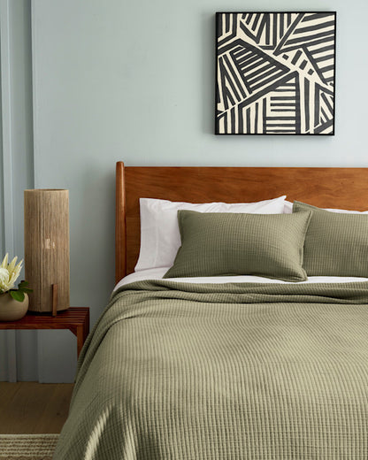 Organic Ribbed Cotton Shams