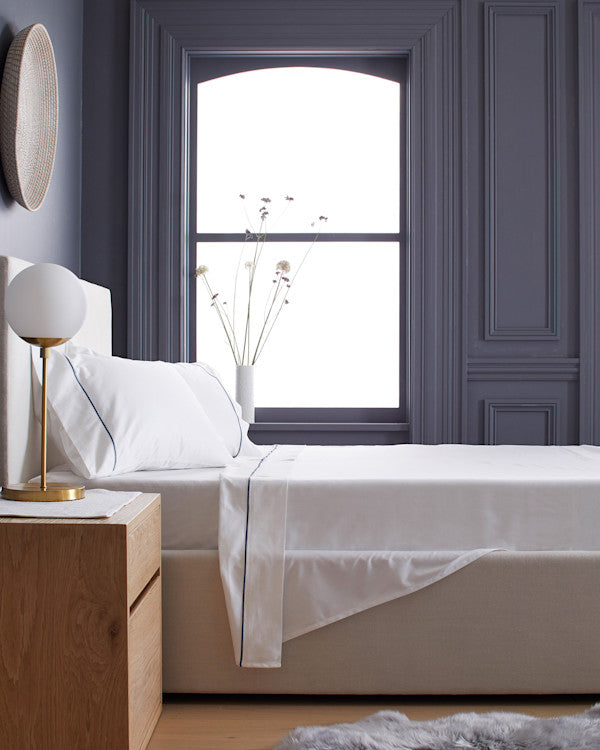 Luxury Organic Sateen Embroidered Pillowcase Set