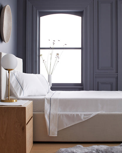 Luxury Organic Sateen Embroidered Pillowcase Set