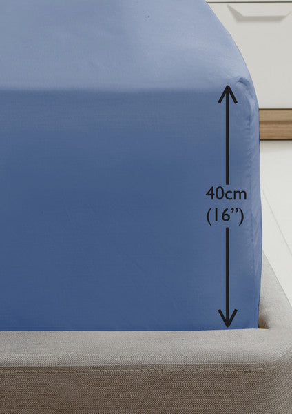 Rapport Percale Extra Deep Fitted (40cm) Sheet