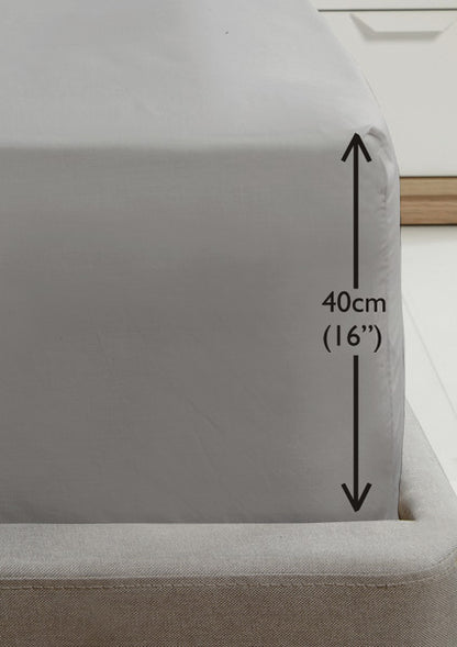Rapport Percale Extra Deep Fitted (40cm) Sheet