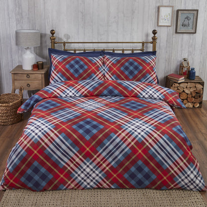 Tartan Brushed Cotton Duvet Set