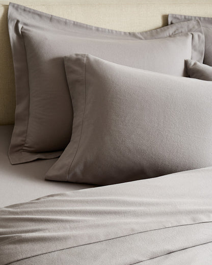 Luxury Organic Flannel Sham Set