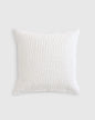 European Linen Cotton Stitch Quilted Euro Sham