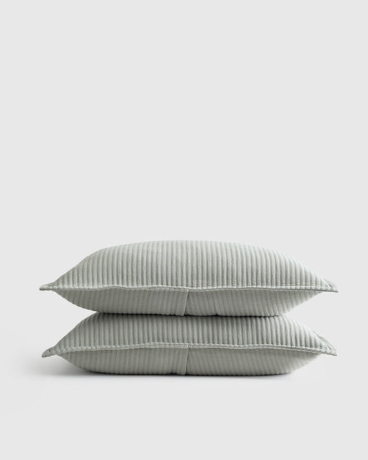 Organic Cotton Matelasse Sham Set