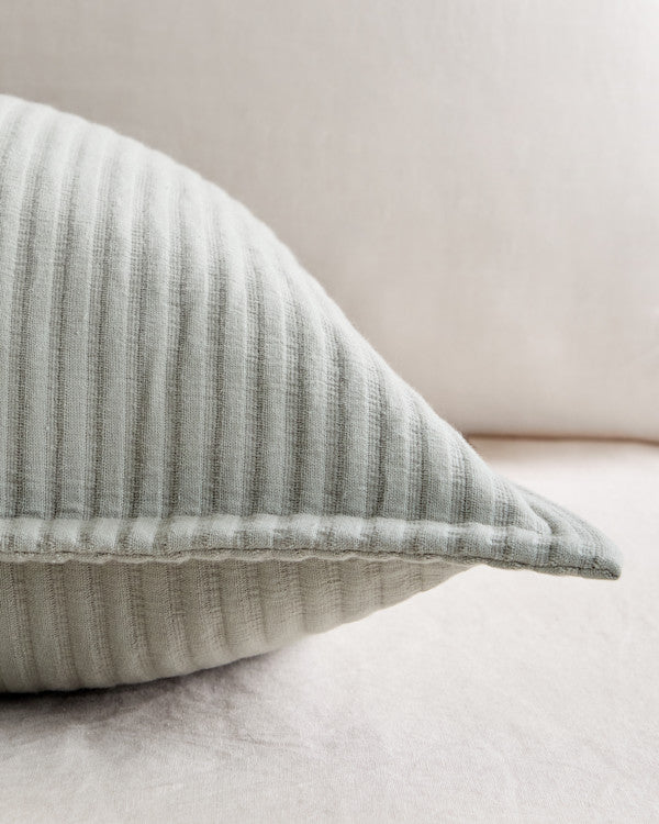 Organic Cotton Matelasse Sham Set