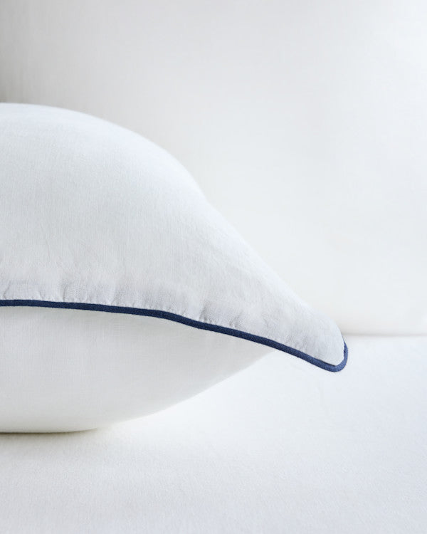 European Linen Piped Euro Sham