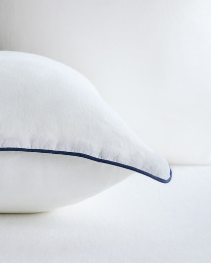 European Linen Piped Euro Sham