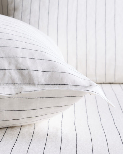 European Linen Stripe Euro Sham