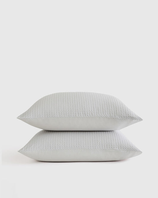 Organic Luxe Honeycomb Sham Set