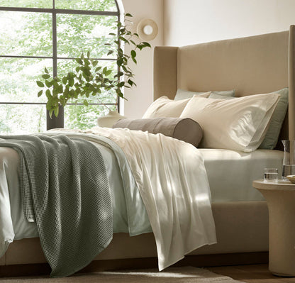 Signature Vintage Washed &quot;No Flat Sheet&quot; Sheet Set