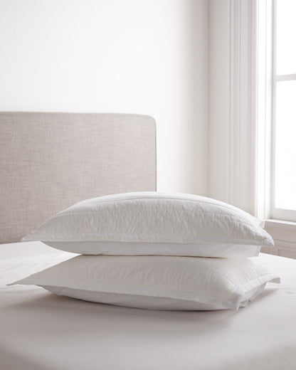 Organic Cotton Stripe Stitch Quilted Sham Set