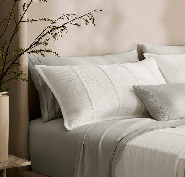 Signature Modern Grid Quilted Sham