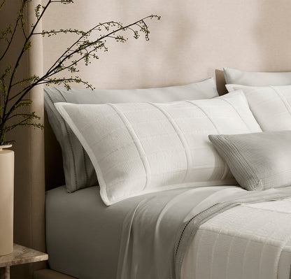 Signature Modern Grid Quilted Sham