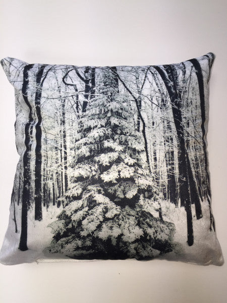 Winter Xmas Tree C/Cover 43X43 Multi