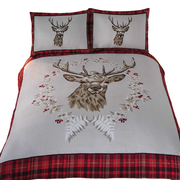 Angus Stag Flannelette Duvet Set
